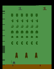 Atari 2600 Invaders Title Screen